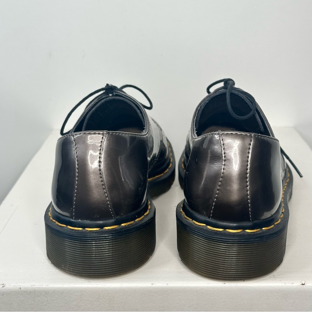 🔴 SOLD Doc Dr Martens Air Wair Shoes Patent Shiny Leather Oxford 10084 Bronzed - Picture 3 of 9
